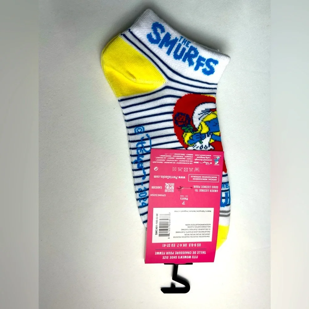 Perri’s Socks - Smurf’s Ankle Socks 2 Pairs - Size:WOMEN 6-9.5 - Picture 4 of 7